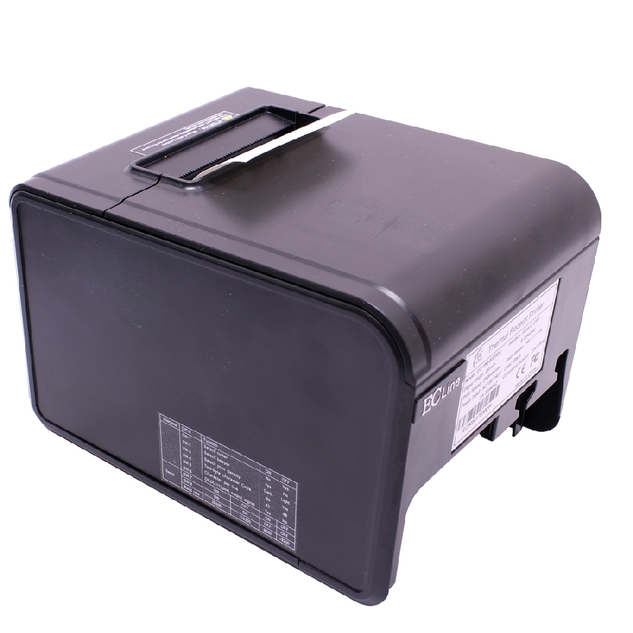 MINIPRINTER EC LINE EC-PM-80250, NEGRO, TERMICA, 80 MM, USB, SERIAL, ETHERNET (RED), RJ11, CORTE AUTOMATICO, 250 MM/SEG PR-2002 - EC-LINE