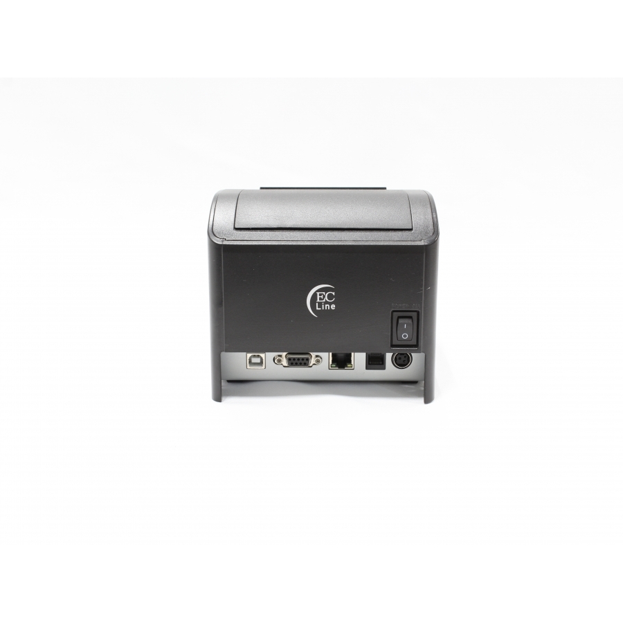 MINIPRINTER EC LINE EC-PM-80330, NEGRO, TERMICA, 80 MM, USB, SERIAL, ETHERNET (RED), RJ11, CORTE AUTOMATICO, 300 MM/SEG PR-1657 - EC-LINE
