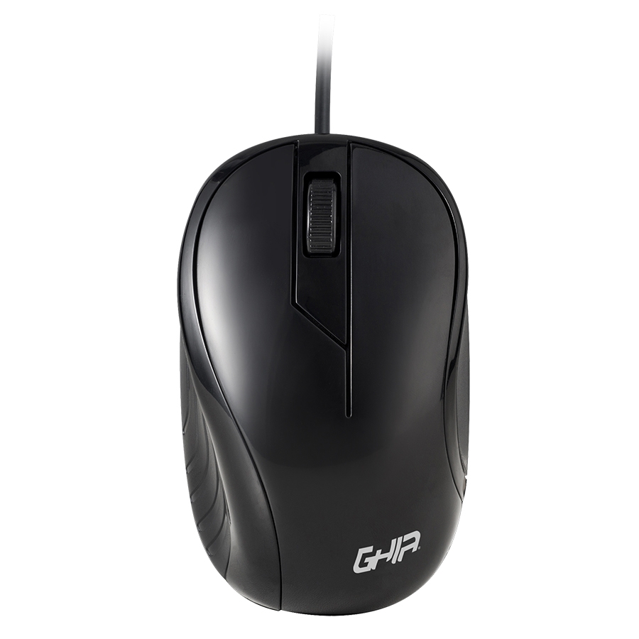 MOUSE GHIA / GMA50N / ALAMBRICO / USB / 2 BOTONES / SCROLL / 1200 DPI / NEGRO MS-1340 - GHIA