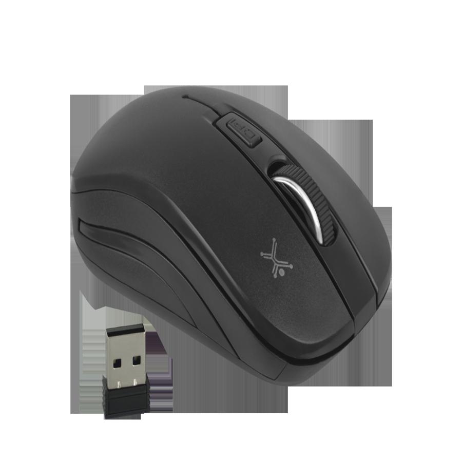 MOUSE INALAMBRICO OPTICO 800 A 1600 DPI SIMETRICO DONGLE USB PERFECT CHOICE ESSENTIAL – NEGRO MS-1099 - PERFECT CHOICE