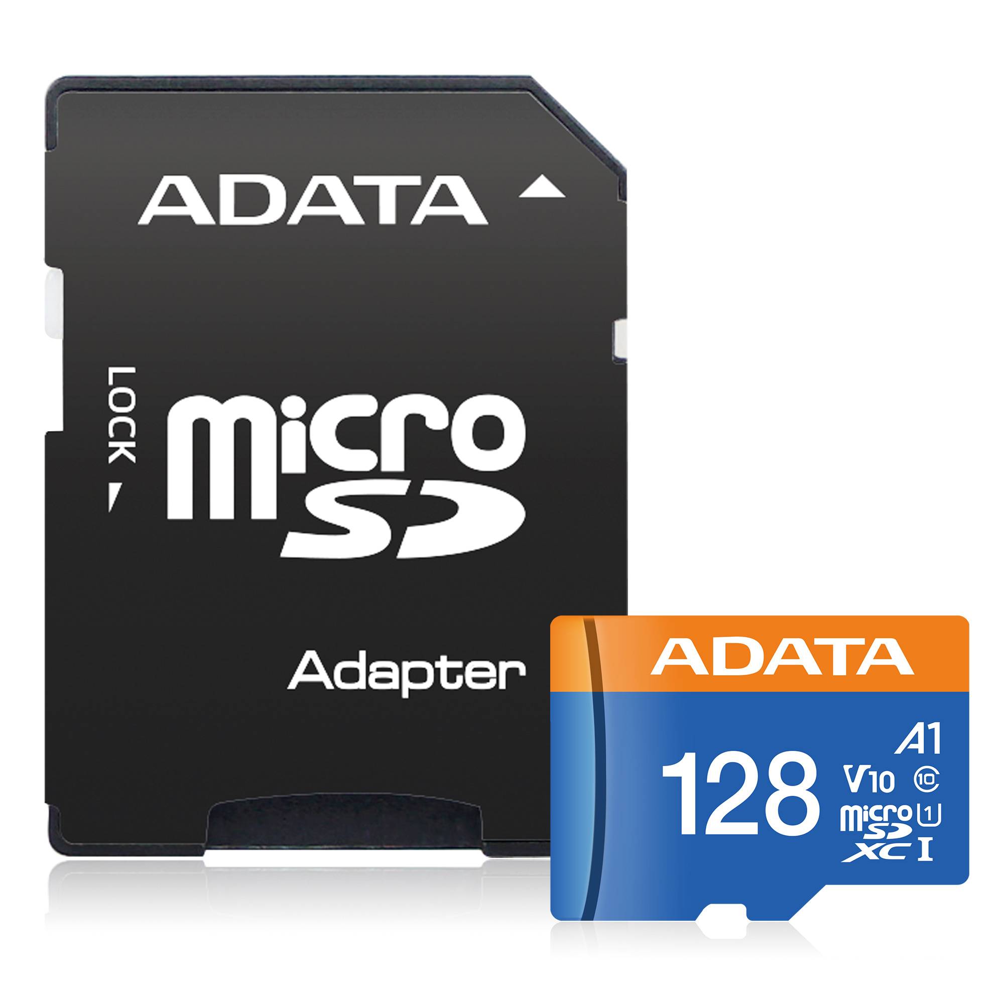 Memoria Micro SD ADATA AUSDX128GUICL10A1-RA1, 128 GB, 100 MB/s, Negro, Clase 10 - ADATA