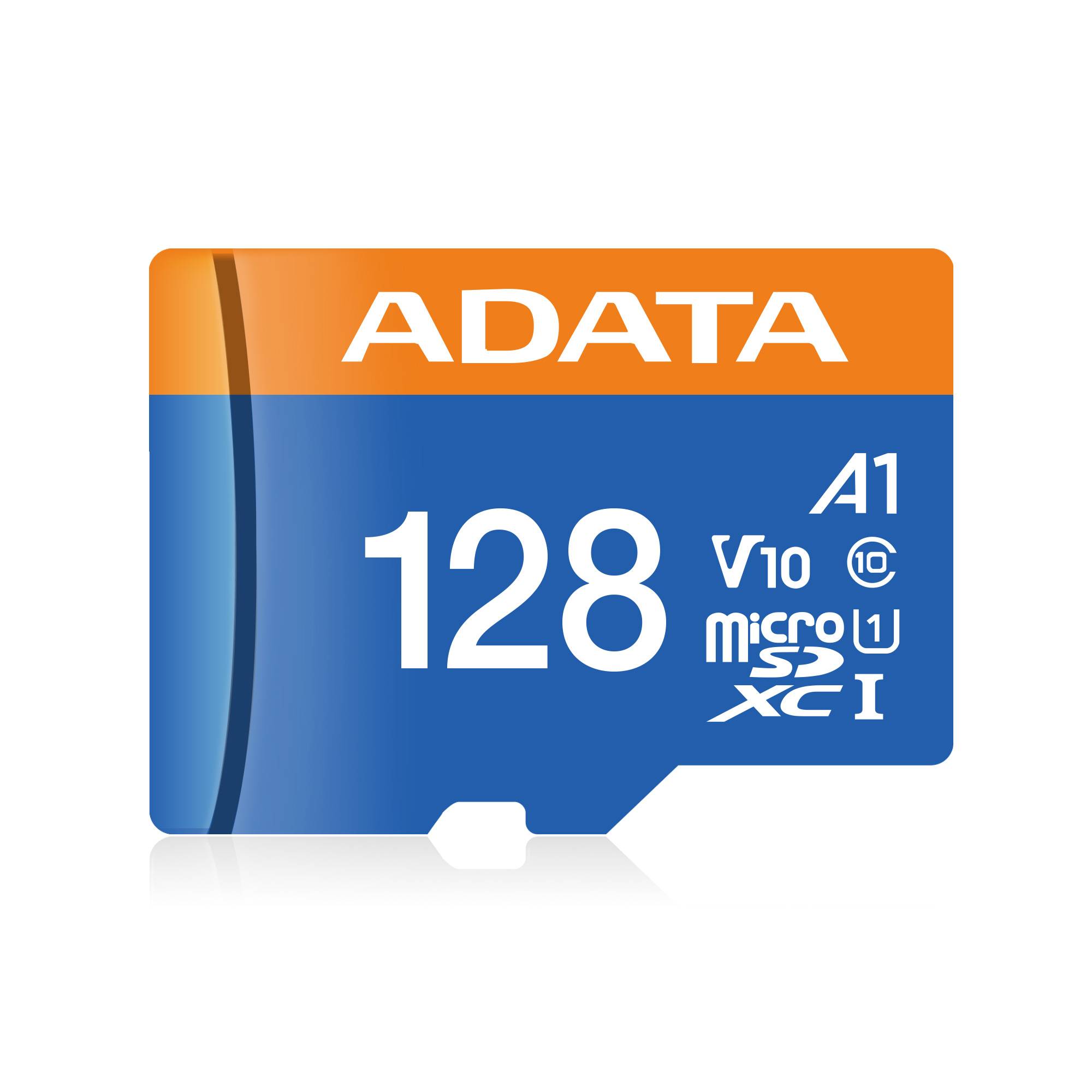Memoria Micro SD ADATA AUSDX128GUICL10A1-RA1, 128 GB, 100 MB/s, Negro, Clase 10 - ADATA