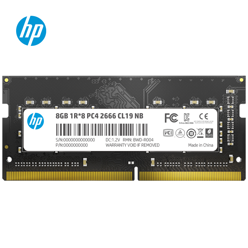 Memoria Ram HP 7EH98AA#ABM, 8 GB, DDR4, 2666 MHz, SO-DIMM LATENCIA CAS 19 - HP