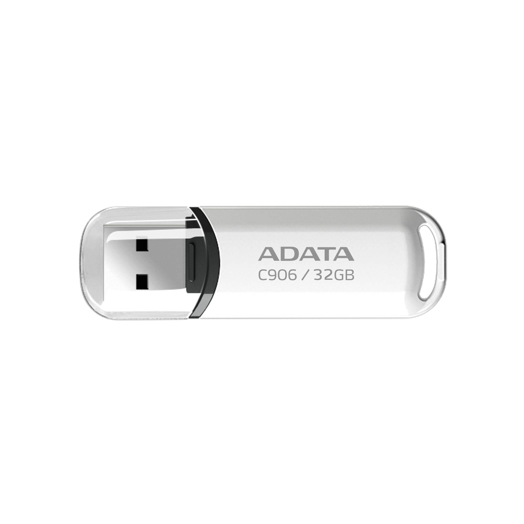 Memoria USB ADATA AC906-32G-RWH, Color blanco, 32 GB, USB - ADATA