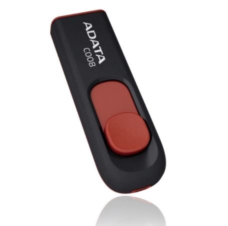 Memoria USB ADATA C008, Negro, 16 GB, USB 2.0 - ADATA