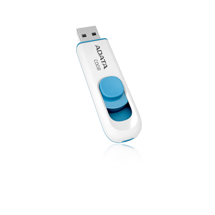 Memoria USB ADATA C008, Color blanco, 32 GB, USB 2.0 - ADATA