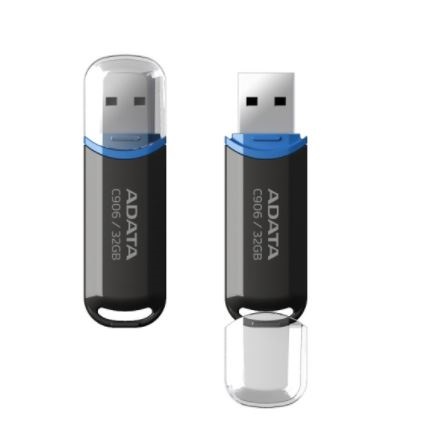 Memoria USB ADATA AC906-32G-RBK , Negro, 32 GB - ADATA