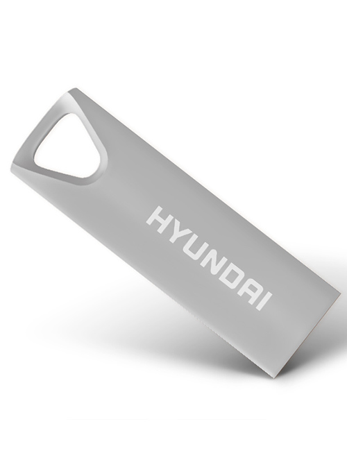 Memoria USB HYUNDAI U2BK/16, Plata, 16 GB, USB 2.0 - HYUNDAI