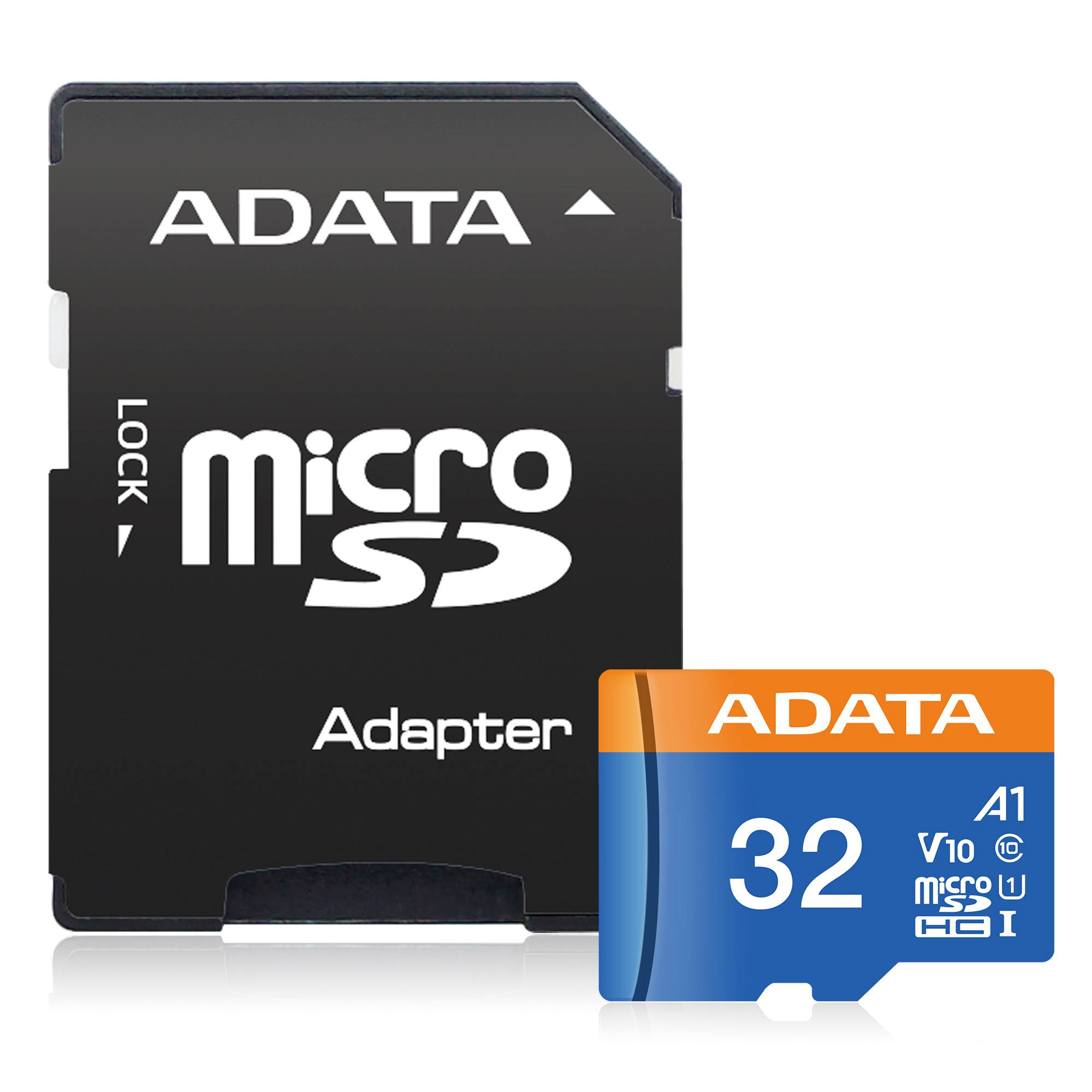 Micro SD ADATA PREMIER (A1 V10), 32 GB, 100 MB/s, 25 MB/s, Negro, Clase 10 - ADATA