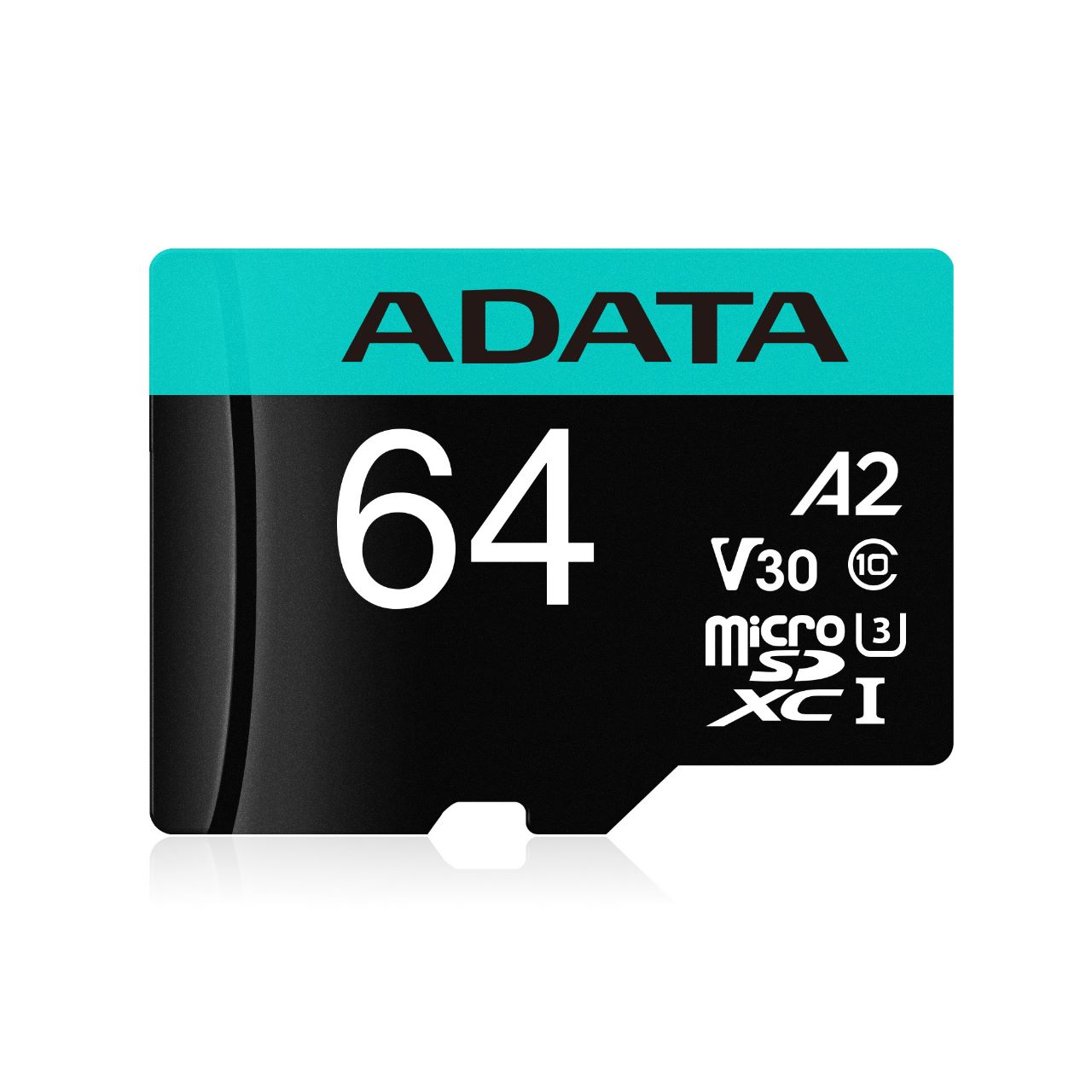 Micro Secure Digital Premier A2  ADATA UHS-I 64GB, 64 GB, Negro, UHS-I Class 10 - ADATA