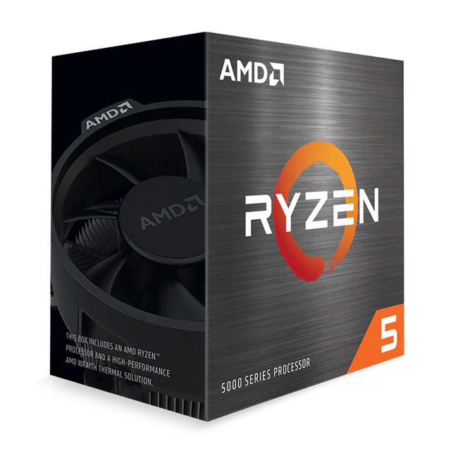 AMD RYZEN 5 5600X, 6 núcleos, socket AM4, Incluye ventilador, Se requiere una tarjeta gráfica independiente. - AMD
