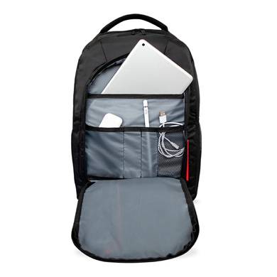 Mochila hasta 17 pulgadas, UNIVERSITY,  Backpack, varios compatimientos, organizador frontal, costuras/asas reforzadas, Negro, 6005637 BROBOTIX - BROBOTIX