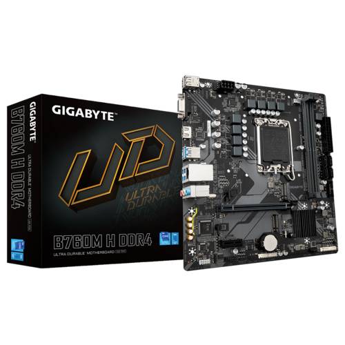 TARJETA MADRE GIGABYTE Micro ATX B760M H DDR4  64 GB DDR4, S-1700 Para Intel - GIGABYTE