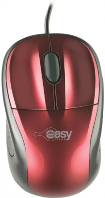 Mouse Easy Line EASY LINE, Rojo, 3 botones, Óptico, 1000 DPI MOUMST1110 - Easy Line