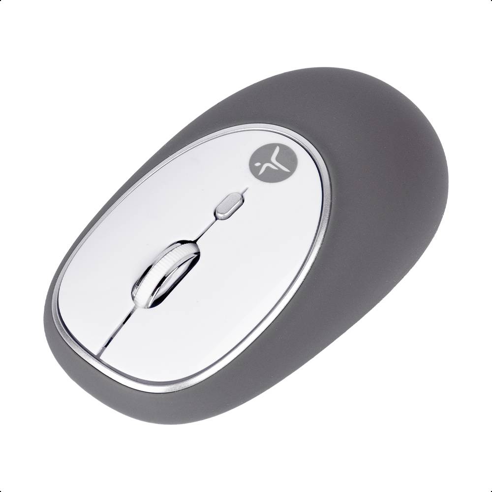 Mouse Inalámbrico de gel  Jelly – Mate Grey Techzone TZACMOI16, 1200DPI,  con batería AAA incluida, 3 botones con alcance de 10 m MOUTCH930 - TECHZONE