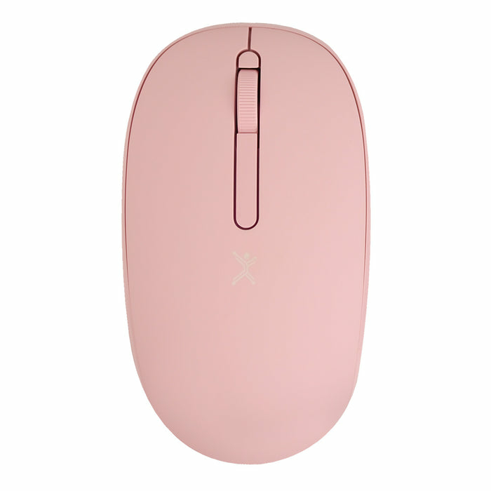 Mouse Inalámbrico rosa silencioso con receptor doble USB C+USB A PC-045182 MOUMST1780 - PERFECT CHOICE