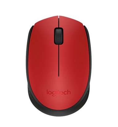 Mouse LOGITECH M170, Rojo, RF inalámbrico MOULOG1780 - LOGITECH
