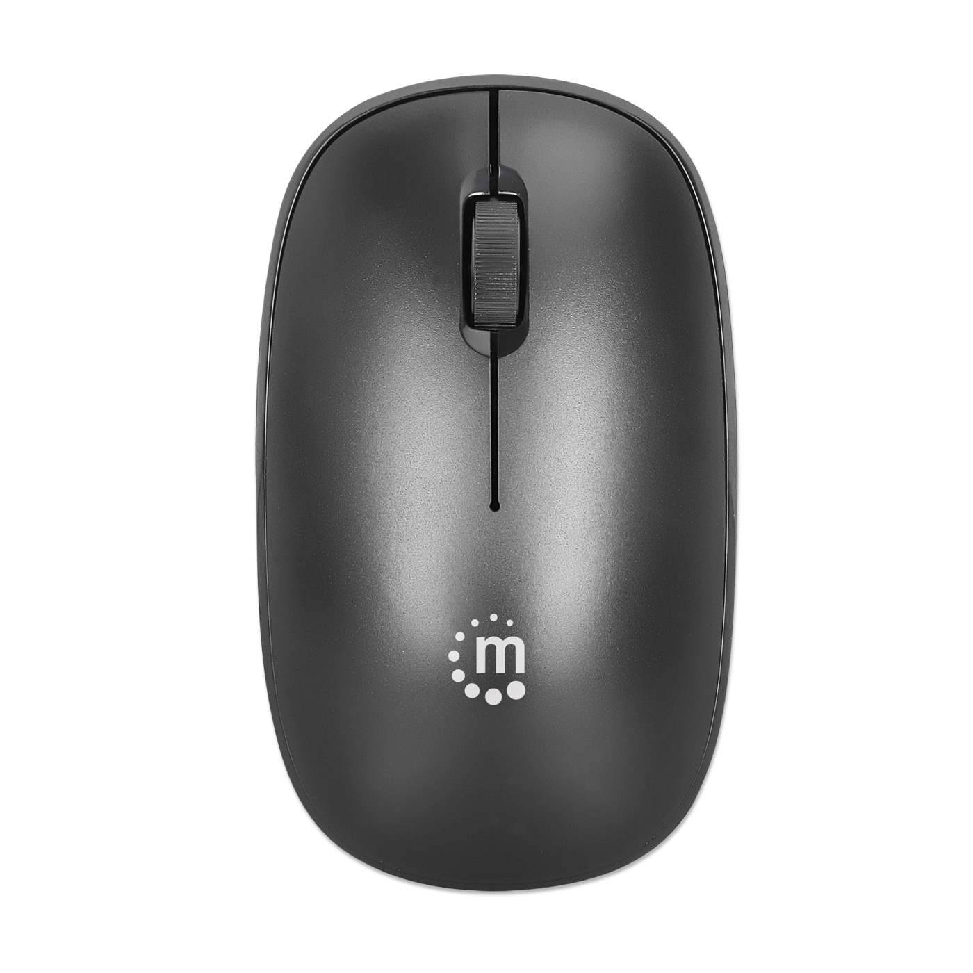 190312 Mouse Optico Inalambrico Negro. - MANHATTAN
