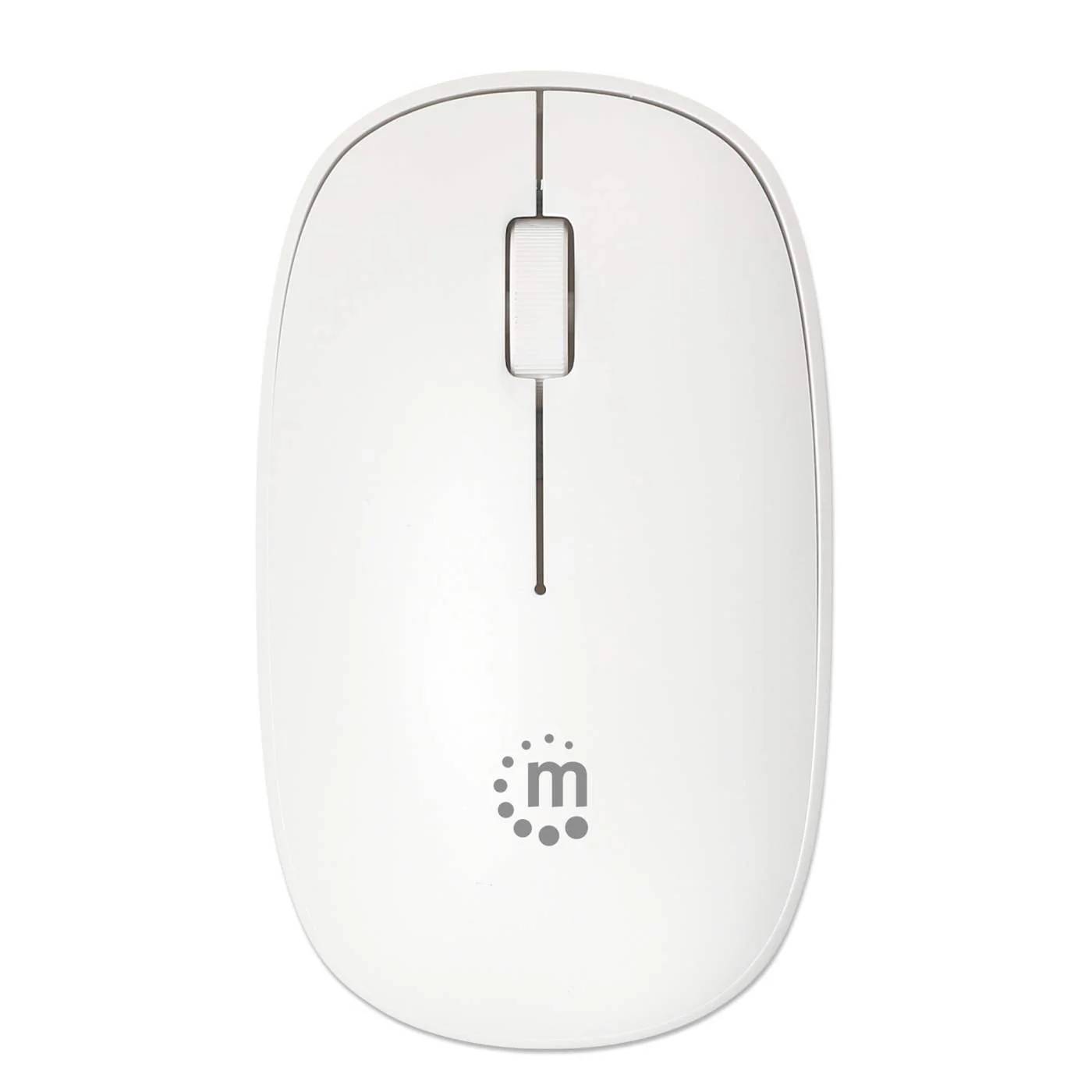 190329 Mouse Optico Inalambrico Blanco. - MANHATTAN