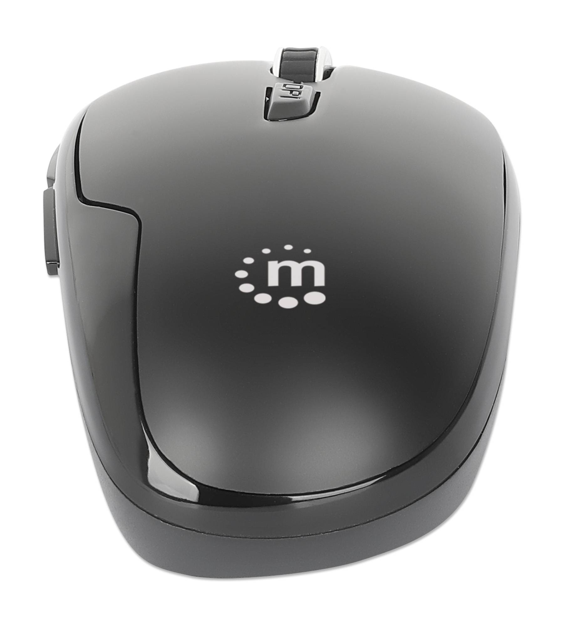 190367 Mouse Optico Inalambrico Negro. - MANHATTAN