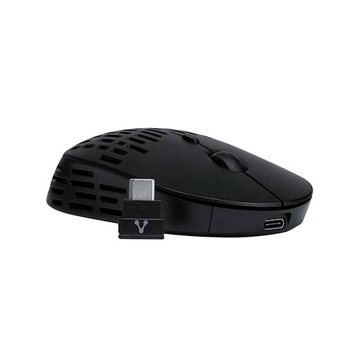 MOUSE VORAGO MO-208 INALAMBRICO TIPO C Y BLUETOOTH HASTA 2400 DPI RECARGABLE NEGRO - VORAGO