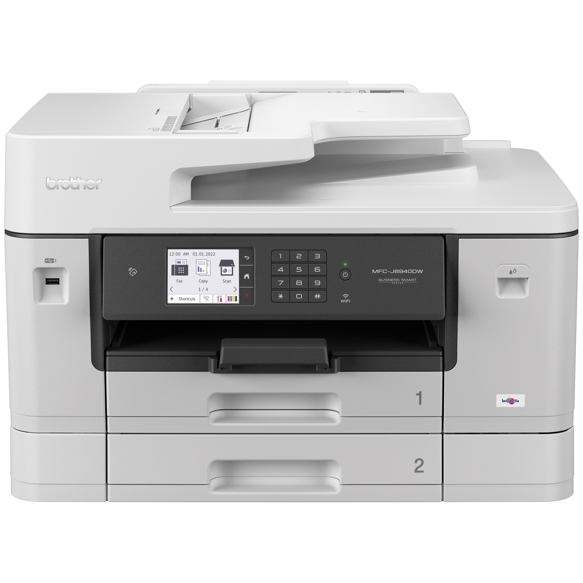 Multifuncional Inkjet Brother MFCJ6940DW, 35 ppm negro/32 ppm color, full dúplex, Wifi/LAN, imprime/copia/escanea hasta tamaño doble carta/tabloide/A3 IMPBRT740 - BROTHER