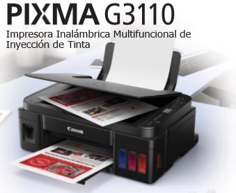 Multifuncional de inyección de tinta CANON Pixma G3110 2315C004AB Tecnología Tinta Continua. Funciones: Impresora – Copiadora – Escáner Velocidad de Impres IMPCNN2180 - CANON