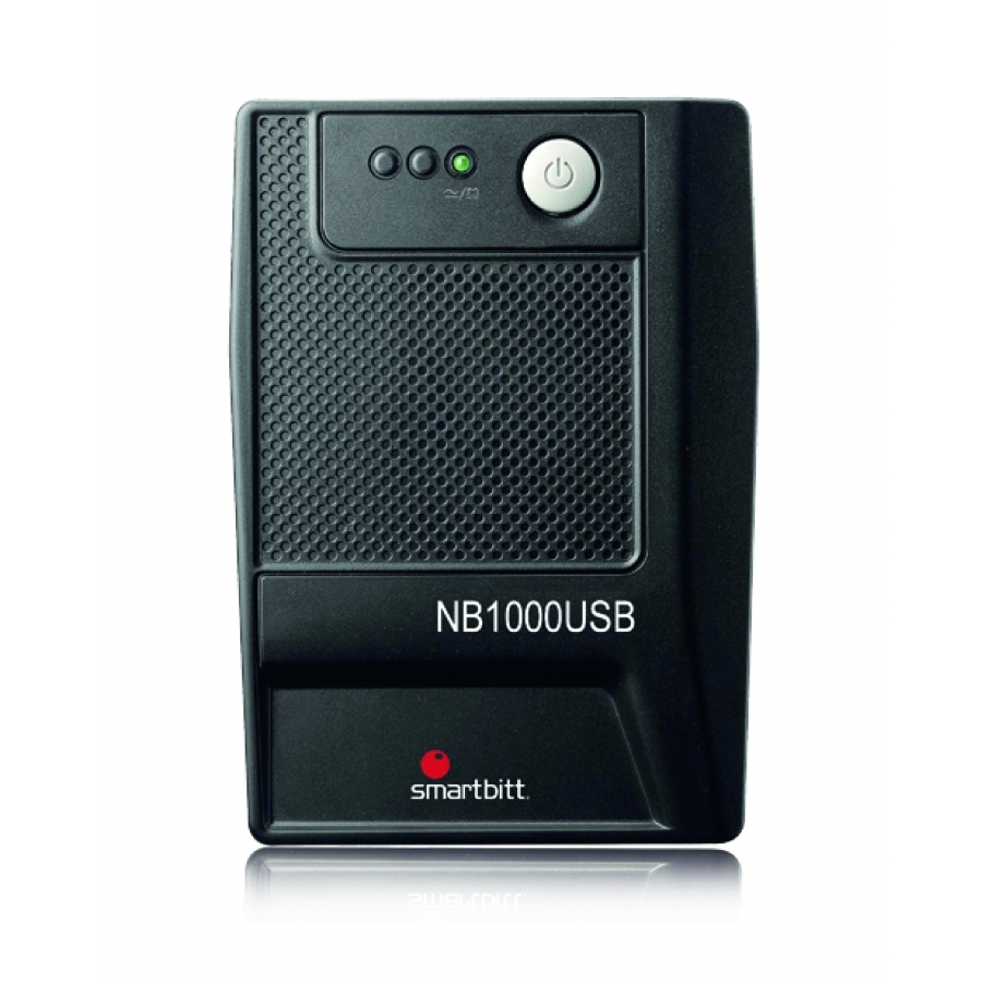NO-BREAK SMARTBITT 1000VA/500W, CLAVIJA NEMA 5-15P, 6 CONTACTOS TIPO NEMA 5-15R CON RESPALDO DE BATERIAS, REGULACION Y SUPRESION DE PICOS, PROTECCIN TELEFNICA RJ-11, PUERTO USB, SBNB1000USB FR-1197 - SMARTBITT