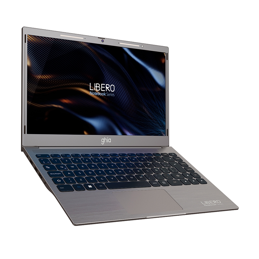 NOTEBOOK GHIA LIBERO 14 PLUG HD INTEL CELERON N4020C DUAL CORE 1.10 GHZ RAM 8GB SSD 512GB CAMARA FRONTAL 1.0 MPX WIFI-BT HDMI WIN 11 COLOR GRIS NOTGHIA-412 - GHIA