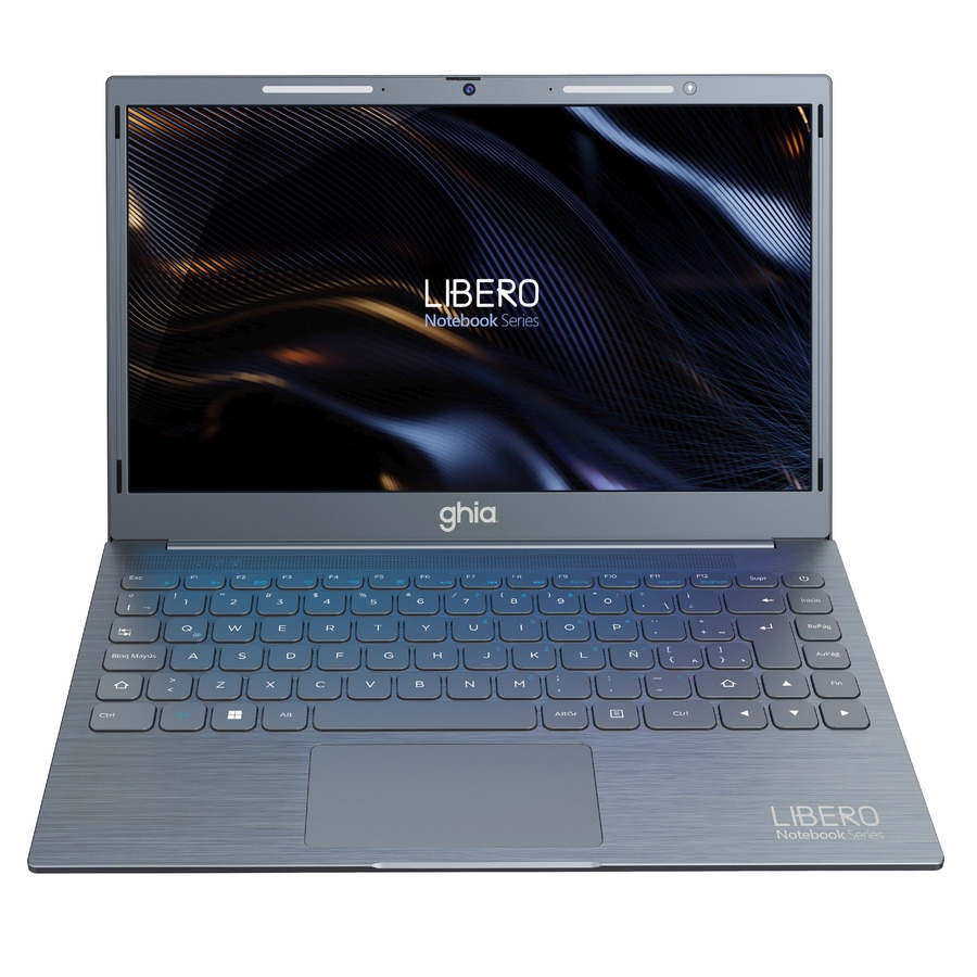 NOTEBOOK GHIA LIBERO 14.1 PLUG HD INTEL CELERON N4020C DUAL CORE 1.10 GHZ RAM 4GB EMMC 128GB BAHIA PARA HDD 2.5 CAMARA FRONTAL 1.0 MPX WIFI-BT HDMI WIN 11 HOME COLOR GRIS NOTGHIA-401 - GHIA