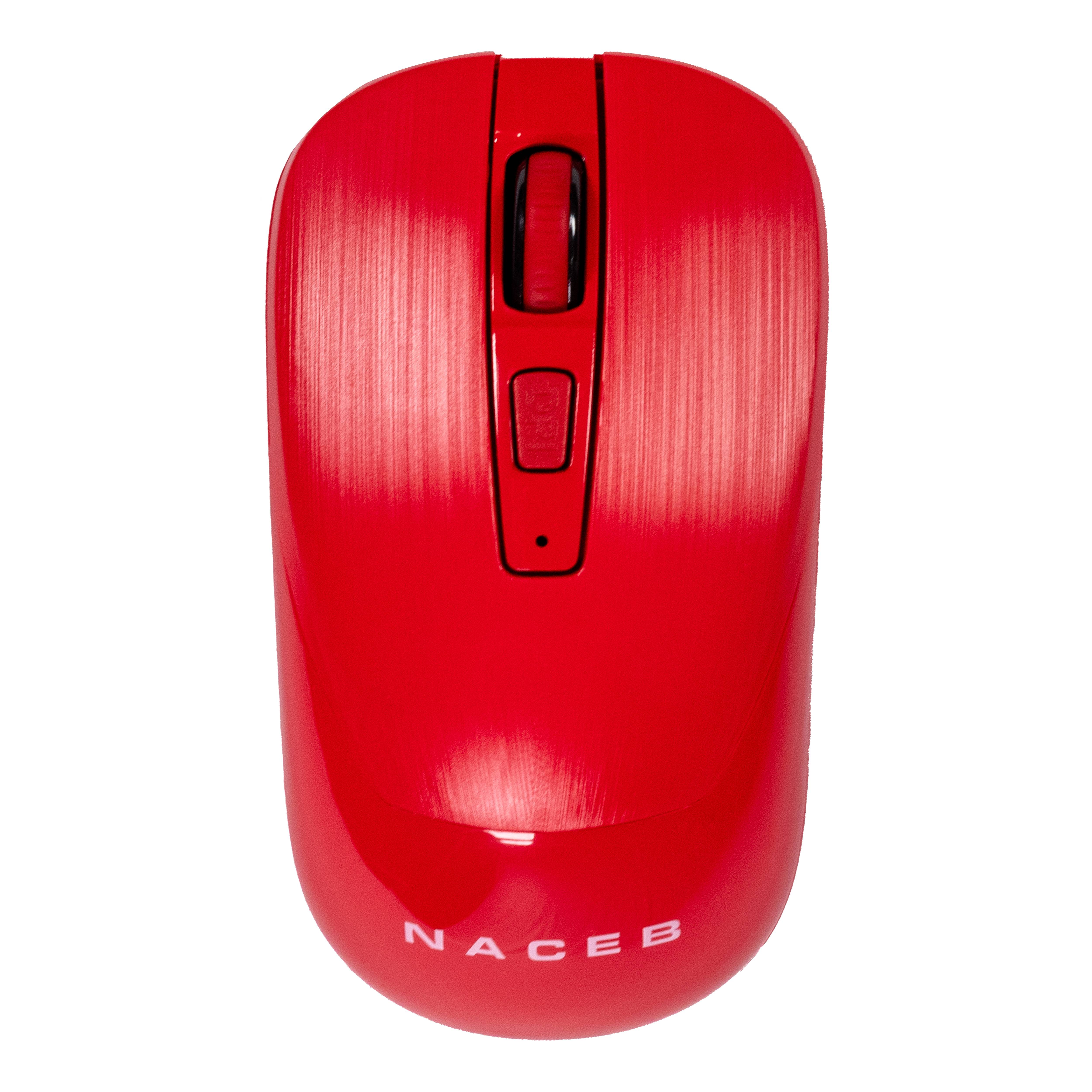 Naceb Mouse Inal 2.4G Rojo NA-0137R MOUNCB620 - Naceb Technology
