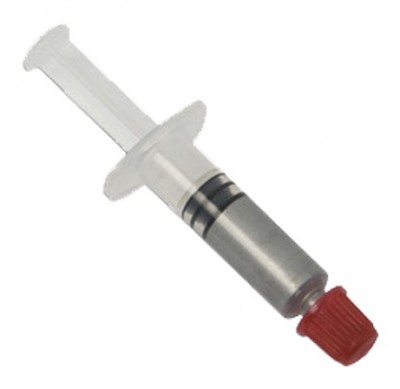 PASTA TÉRMICA PARA CPU, 1.5 GRAMOS, EN JERINGA P/FÁCIL APLICACIÓN, COLOR PLATA, BROBOTIX 034600 - BROBOTIX