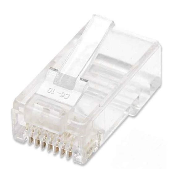 502344 PLUG RJ45 CAT6 MULTIFILAR UTP BOTE 100 PZAS ORO 15-MICRAS - INTELLINET