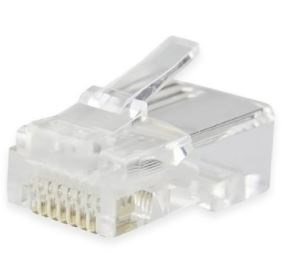 Plugs RJ45, CAT6, Multifilar, Modular, UTP sólido, Bote c/100 Pzs, Contactos c/Chapa de oro a 30 micras, Transparente, 263861 BROBOTIX - BROBOTIX
