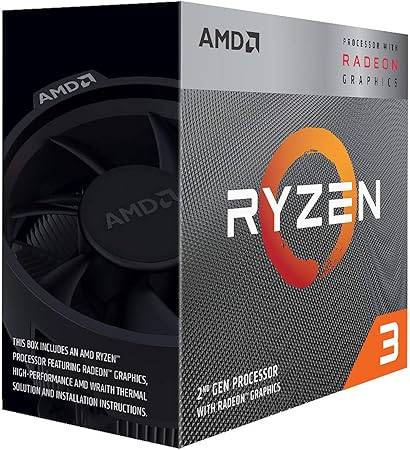 AMD RYZEN 3 3200G, 4 núcleos, socket AM4, Incluye ventilador, Con gráficos incluidos. - AMD