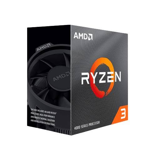 AMD RYZEN 3 4100, 4 núcleos, Socket AM4, Con Ventilador, Se requiere una tarjeta gráfica independiente. - AMD