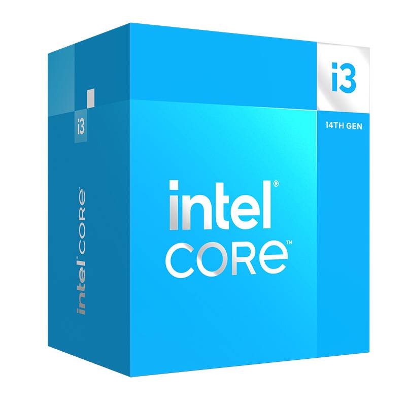 Procesador Gaming Intel® Core™i3-14100 3.5GHz, 4 núcleos, Socket LGA1700, Gráficos UHD 730 con disipador. (MOTHERBOARD CHIPSET 600 – 700) - INTEL