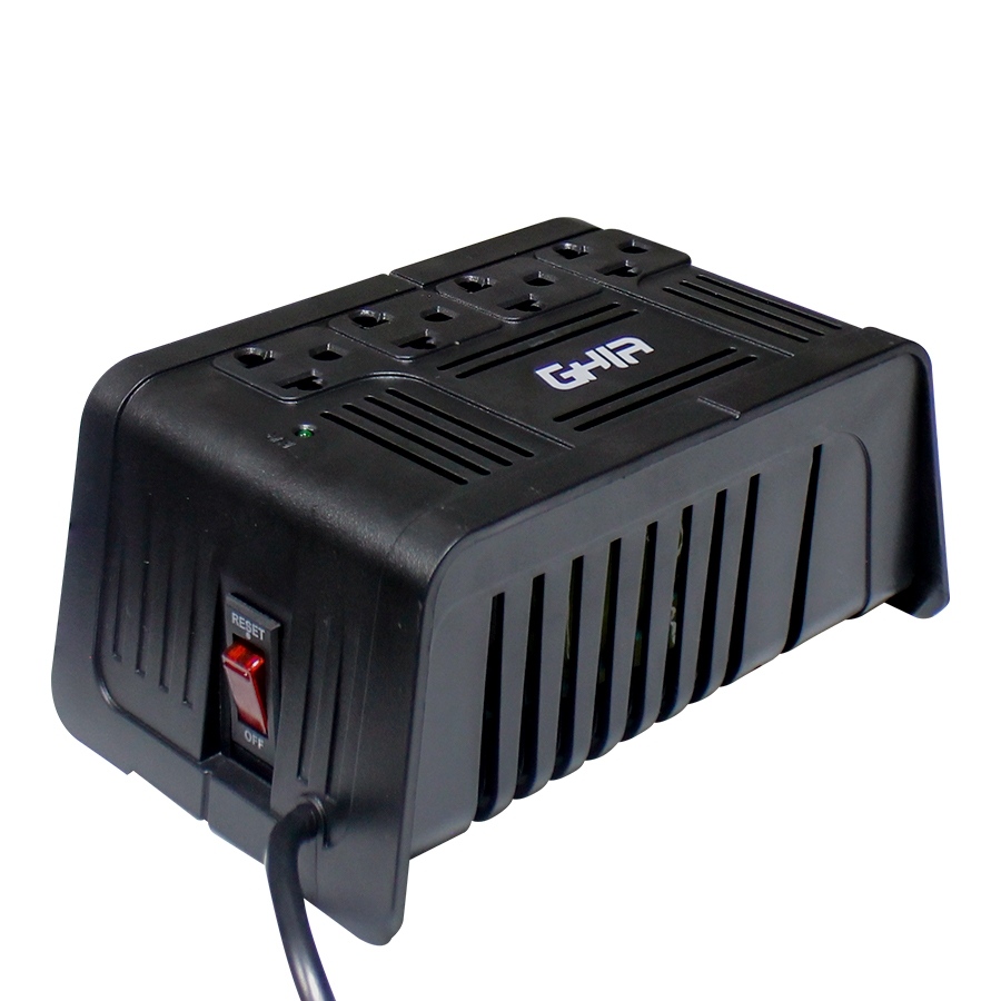 REGULADOR DE VOLTAJE GHIA 1000VA / 400W 4 CONTACTOS. RE-174 - GHIA
