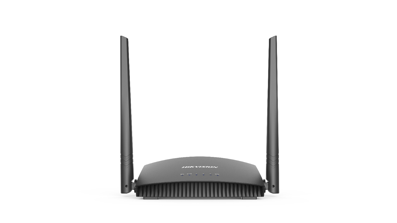 Router inalambrico WISP en banda 2.4 GHz / hasta 300 Mbps / 4 puertos 10/100 Mbps - HIKVISION