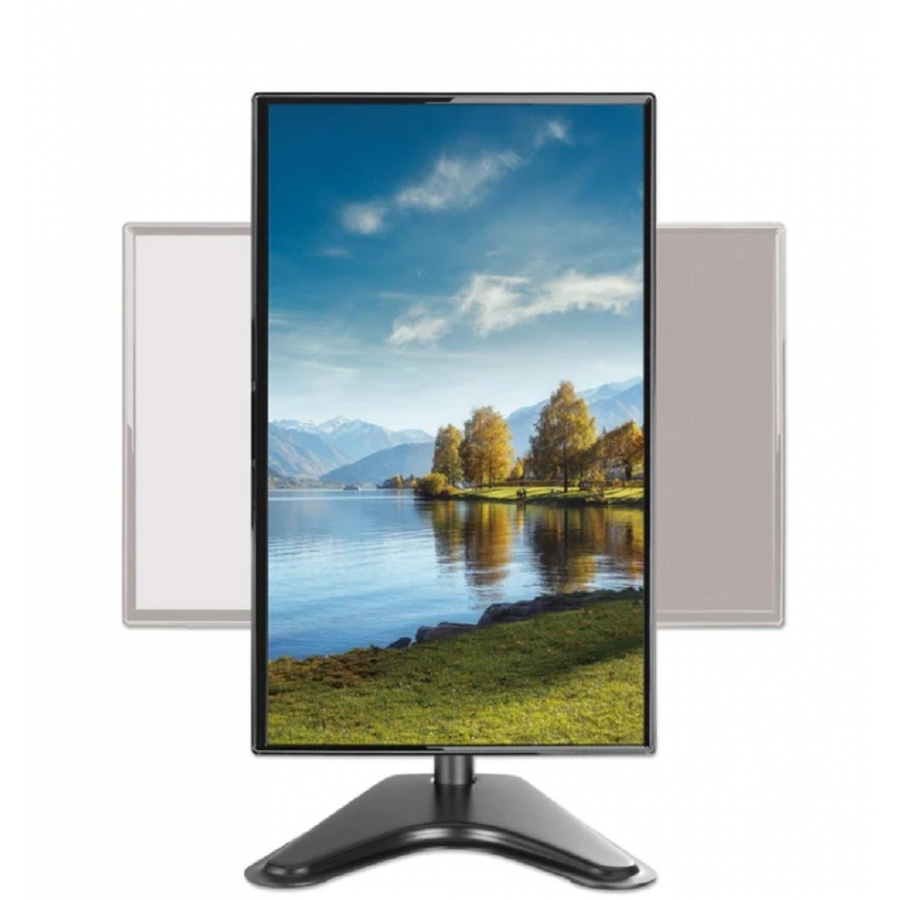 SOPORTE MONITOR MANHATTAN ,462037, DE ESCRITORIO, 17 A 27 CON UN PESO DE HASTA 7KG, INCLINACION /- 10 , GIRO DE /- 45 ,ROTACION DE /- 90 , ALTURA AJUSTABLE AC-10784 - MANHATTAN