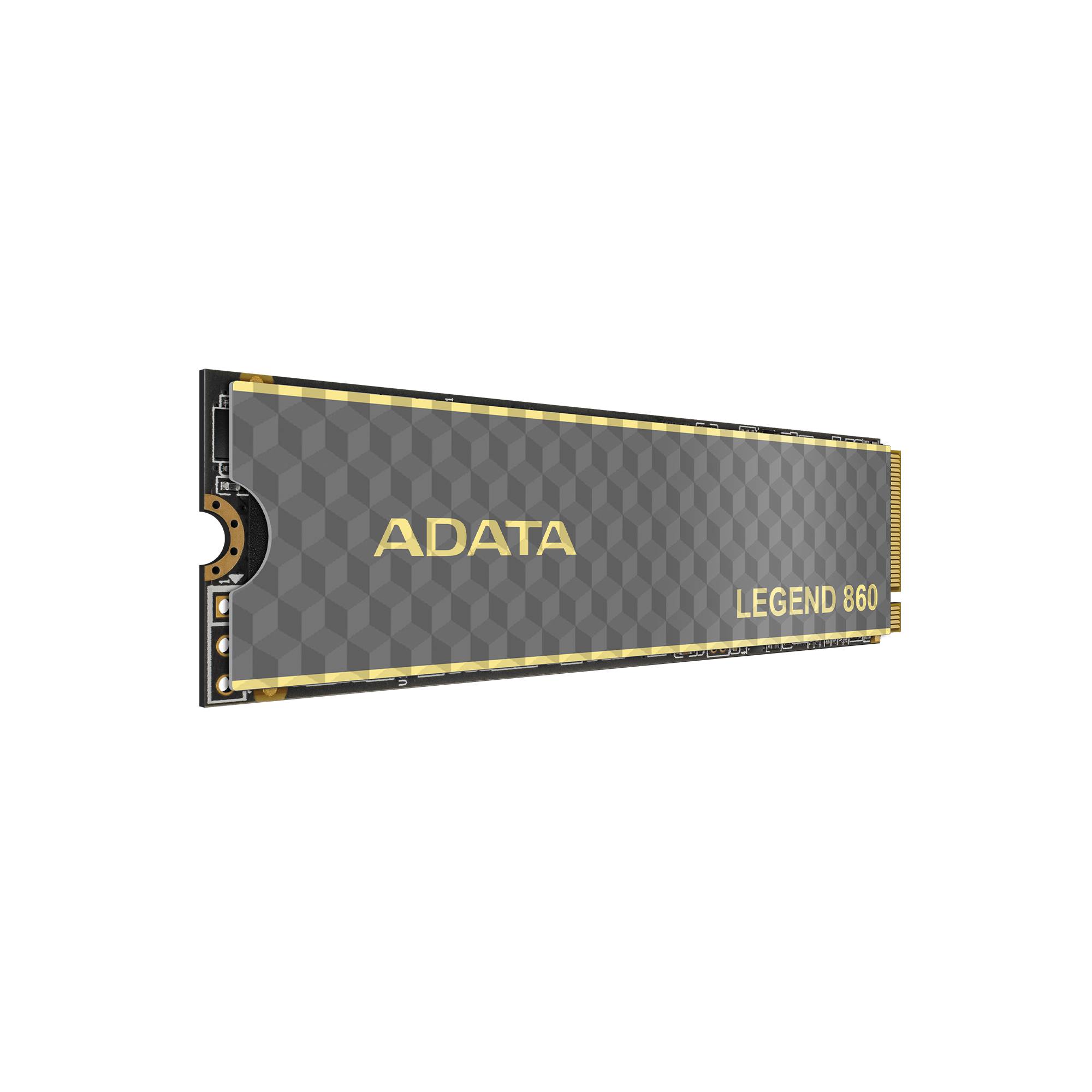 Unidad de Estado Sólido ADATA LEGEND 860 500GB PCIe Gen4x4 M.2 2280, Con disipador de aluminio. SLEG-860-500GCS - ADATA