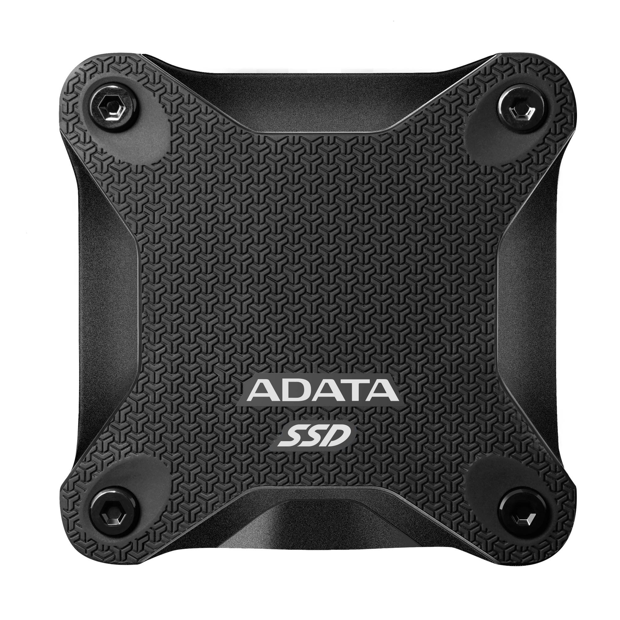 SSD Externo ADATA 1TB. USB 3.2 Gen2, Velocidad de transferencia de hasta 520 MB/s, resistente a impactos grado MIL-STD Color NEGRO. N.P. SD620-1TCBK - ADATA