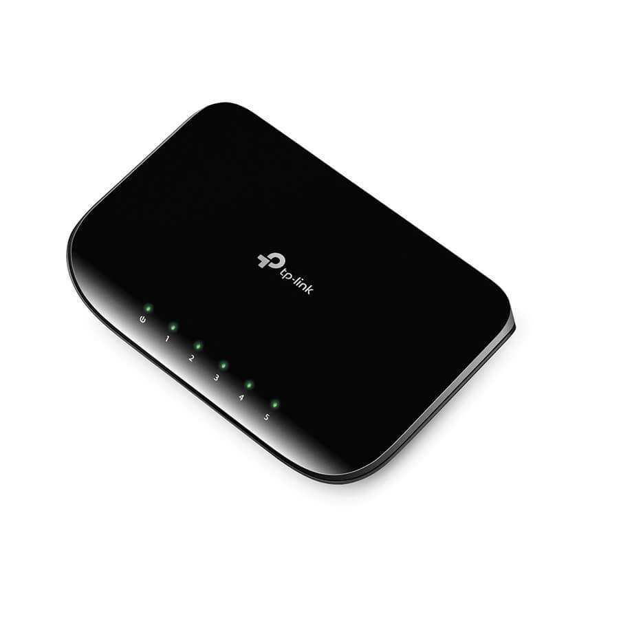 SWITCH |TP-LINK | TL-SG1005D | 5 PUERTOS RJ45 GIGABIT 10/100/1000 MBPS | NO ADMINISTRABLE | PARA ESCRITORIO O PARED NIC-1527 - TP-LINK