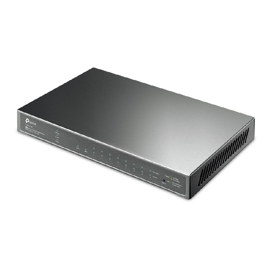 SWITCH TP-LINK TL-SG2210P INTELIGENTE 10/100/1000 ADMINISTRABLE OMADA SDN 8 PUERTOS POE CAPA 2 CON 2 RANURAS SFP GIGABIT 802.3AT/AF 61W PARA ESCRITORIO O RACK NIC-1787 - TP-LINK