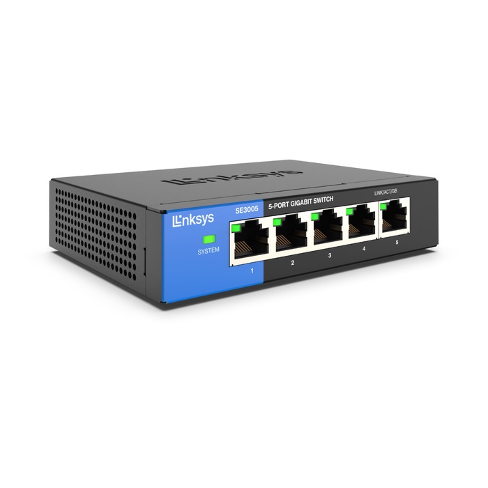 Switch Linksys SE3005 5 Puertos 10/100/1000 - LINKSYS
