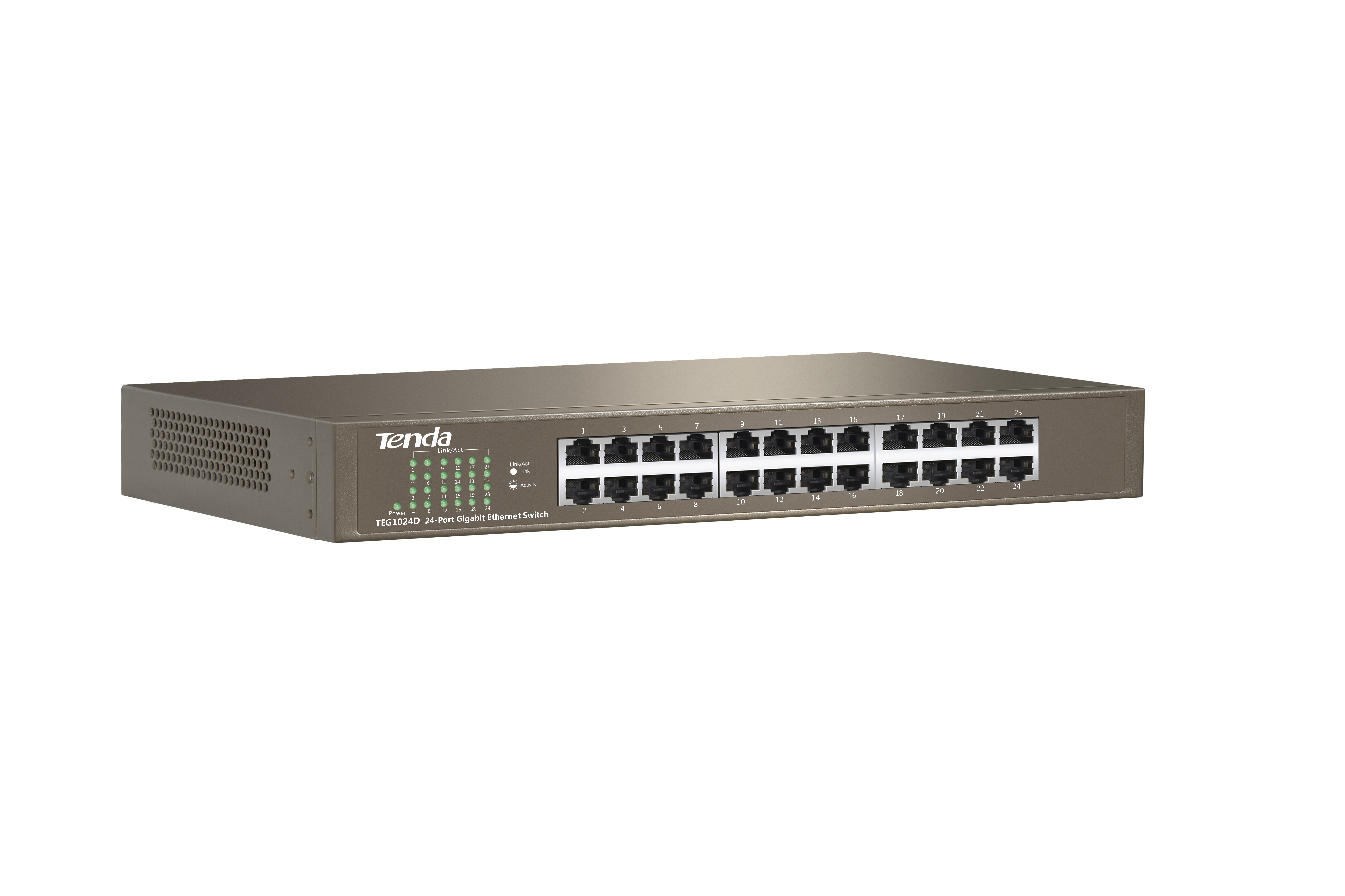 Switch GIGABIT TENDA TEG1024D 24 Puertos - TENDA
