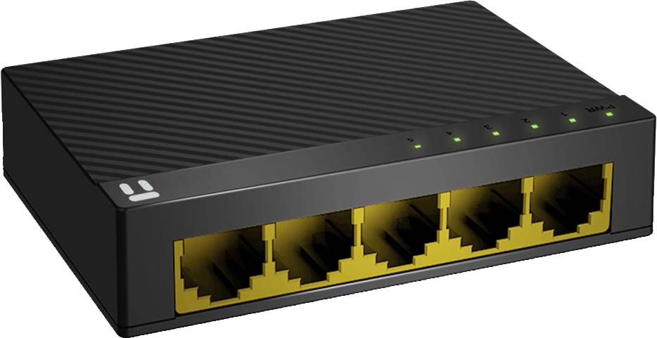 Switch NETIS modelo ST3105GC, 5 puertos Gigabit Switch de escritorio con Seguro de conector incorporado, No administrable - NETIS