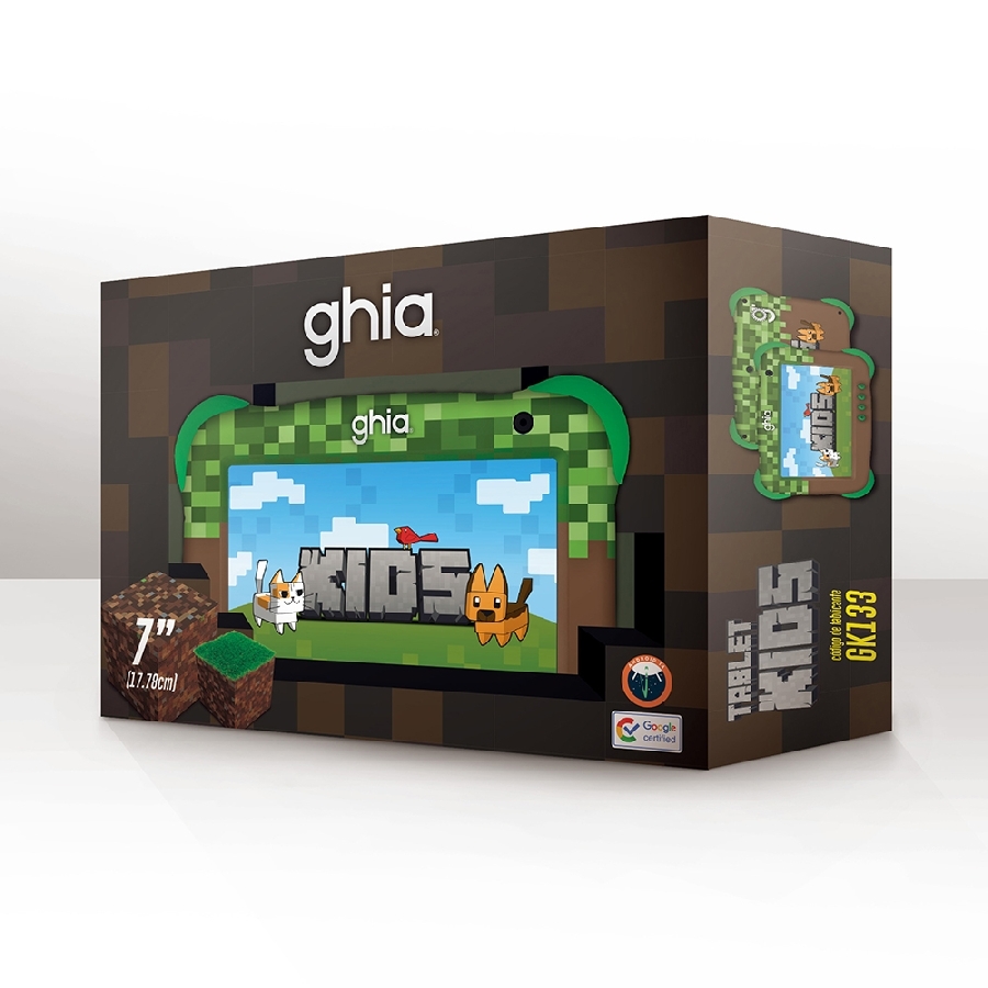 TABLET KIDS /A133 QUADCORE/ 7 PULG IPS /4GB RAM/64GB /USB C/2CAM/WIFI/BLUETOOTH/2500MAH/ANDROID 14 GO EDITION /PIXEL NOTGHIA-417 - GHIA