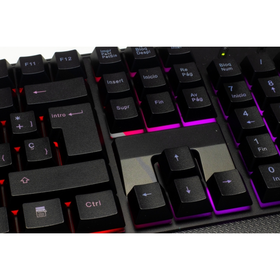 TECLADO ACTECK INSPIRE TA210 / ALAMBRICO USB / ESPAÑOL / 105 TECLAS / WINDOWS / MEMBRANA / NEGRO / AC-928946 KB-801 - ACTECK