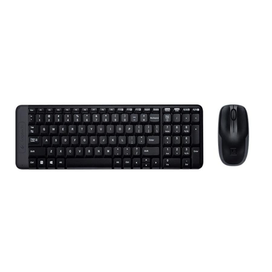TECLADO/MOUSE LOGITECH MK220 NEGRO INALAMBRICOS COMPACTO USB ALCANCE HASTA 10 MTS KB-401 - LOGITECH